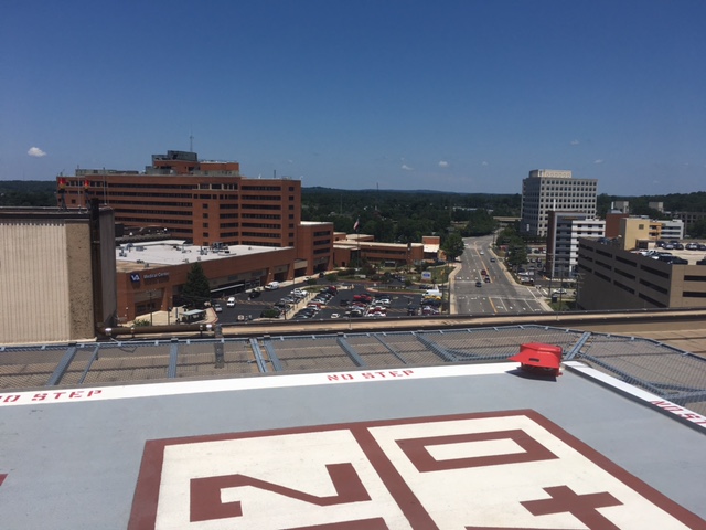 view from helipad